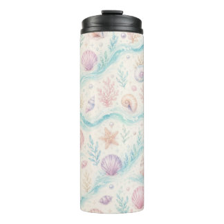 Bouteilles Isothermes Tumbler Esthétique Plage Pastel