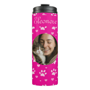 Bouteilles Isothermes Tumbler personnalisé avec photo et nom pour maman