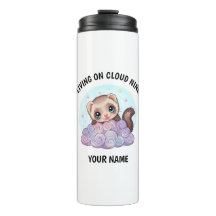 Tumbler Personnalisé Mignon Furet avec Texte Perso
