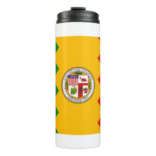 Bouteilles Isothermes Tumbler thermique avec drapeau de Los Angeles, USA