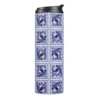 Bouteilles Isothermes Tumbler Thermique Carreau de Delft Bleu Denim Occi