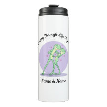 Tumbler Thermique Couple de Grenouilles Personnali
