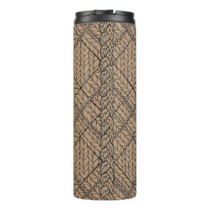Bouteilles Isothermes Tumbler thermique KNIT JACQUARD TAN