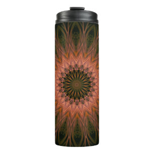 Bouteilles Isothermes Tumbler Thermique Mandala Forme de dentelle Nature