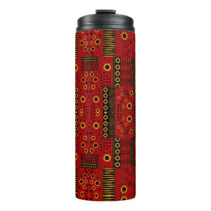 Bouteilles Isothermes Tumbler Thermique Patchwork Coup de Soleil Rouge A