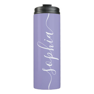 Bouteilles Isothermes Tumbler Thermique Personnalisé Écriture Violet Lav