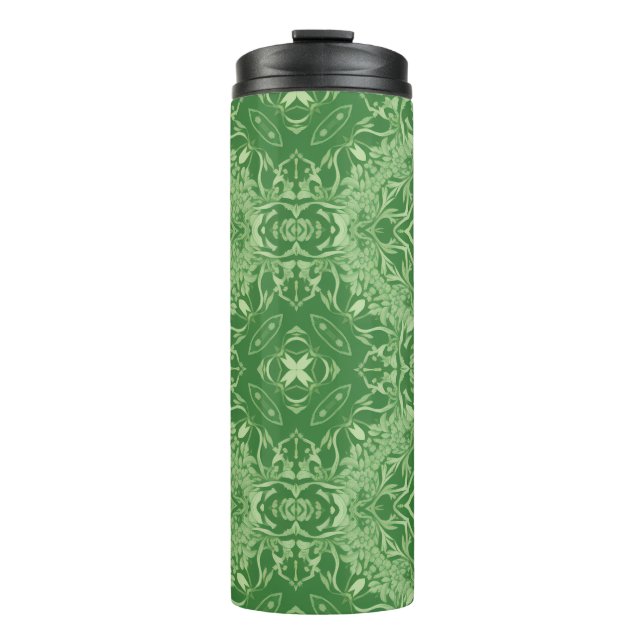Bouteilles Isothermes Tumblers thermiques verts Mandala (Devant)