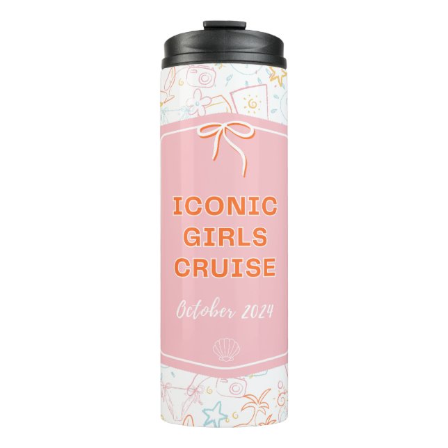 Bouteilles Isothermes Tumblr - Croisière pour filles (Devant)