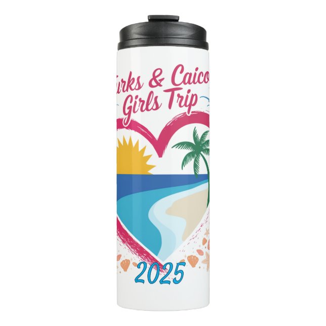 Bouteilles Isothermes Turks and Caicos Girls Trip Tropical Paradise (Devant)