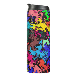 Bouteilles Isothermes Twirls colorés Abstraits /
