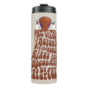 Bouteilles Isothermes Typographie de cascade au chocolat Willy Wonka