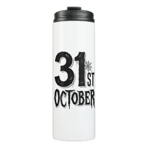 Bouteilles Isothermes Typographie Halloween Vintage 31 octobre Design_1