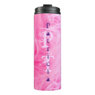 Bouteilles Isothermes Typographie rose minimaliste moderne simple Monogr
