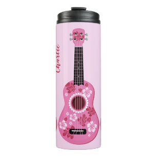 Bouteilles Isothermes Ukulele nom personnalisé tumbler