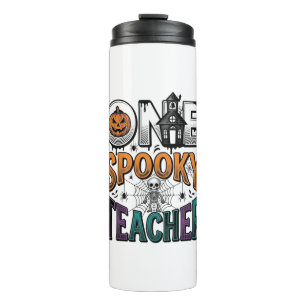 Bouteilles Isothermes Un design vectoriel Halloween d'un professeur effr