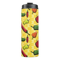 Un Monde de poivrons thermale Tumbler