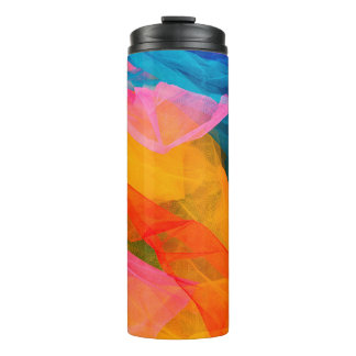 Bouteilles Isothermes Un tissu multicolore. arrière - plan, couleur, art