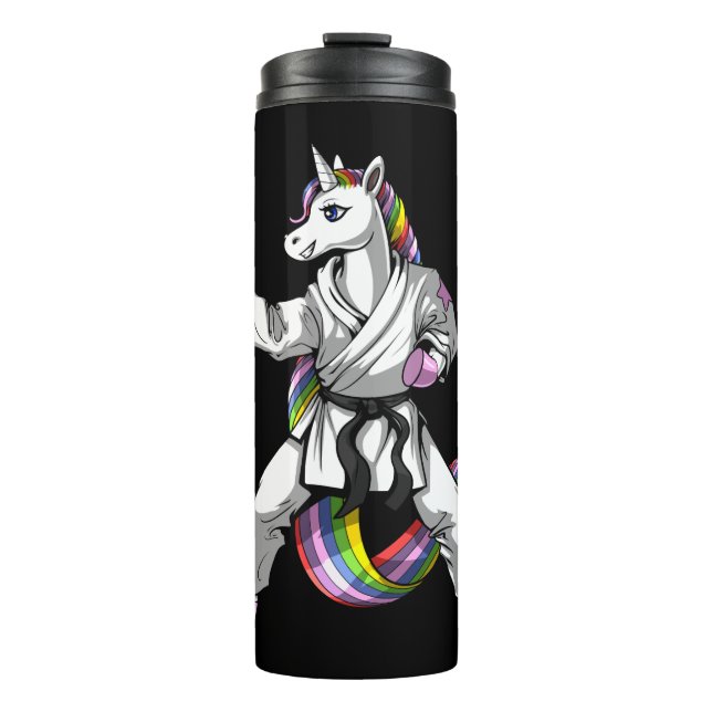 Bouteilles Isothermes Unicorne Girl Karate Ninja (Devant)