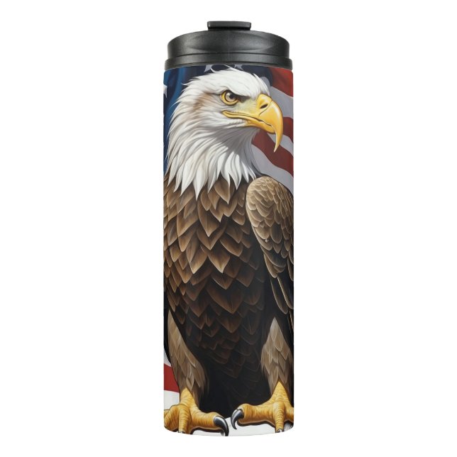 Bouteilles Isothermes *~* USA Drapeau EAGLE Patriotique Bold America AP1 (Devant)