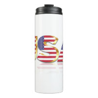 USA Flag Thermal Tumbler United States of America