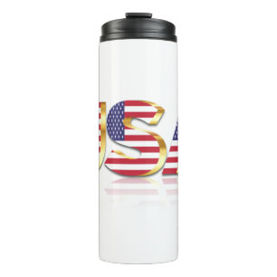 Bouteilles Isothermes USA Flag Thermal Tumbler United States of America
