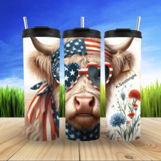 Bouteilles Isothermes Vache Patriotique Highland Delft