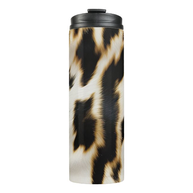 Bouteilles Isothermes Vachette blanche noire (Devant)
