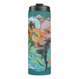 Bouteilles Isothermes Vague marémotrice Aquaman & Black Manta