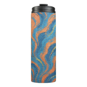 Bouteilles Isothermes vagues de corail et d'indigo