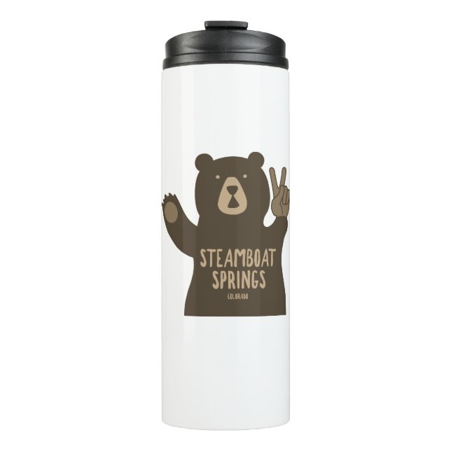Bouteilles Isothermes Vapeur Springs Colorado Peace Bear (Devant)