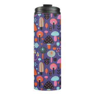 Bouteilles Isothermes Variété de champignons : Illustration Vintage