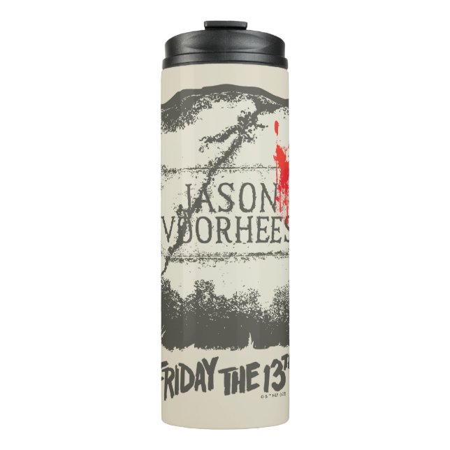 Bouteilles Isothermes Vendredi 13 | Pierre de tête de Jason Voorhees (Devant)