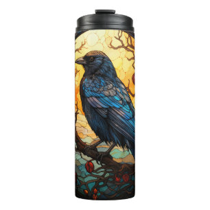 Bouteilles Isothermes Verre tendu Halloween Raven Tumbler