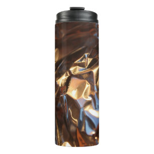 Bouteilles Isothermes Veste en cuir noir et bleu