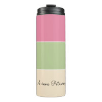 Vibe d'été Rose & Sage Vert Pastel Bloc de couleur
