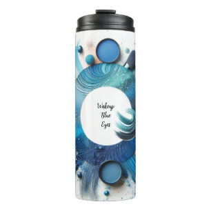 Bouteilles Isothermes Vibes de réveil de l'oeil de Glam bleu