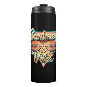 Bouteilles Isothermes Vibes d'été Lunettes de soleil vintages Sunset