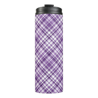 Bouteilles Isothermes Vibrant violet Plaid Alzheimer Motif de sensibilis