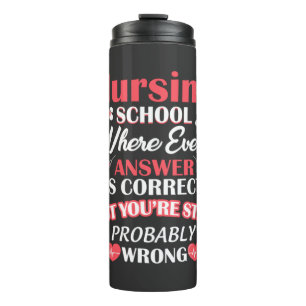 Bouteilles Isothermes Vie infirmière Étudiant à l'école de soins infir