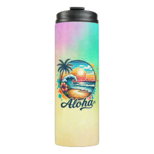 Bouteilles Isothermes Vintage Beach Aloha Sublimation