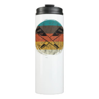 Bouteilles Isothermes Vintage déprimé de scie à bois