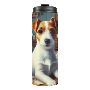 Bouteilles Isothermes Vintage Jack Russell Terrier Peinture