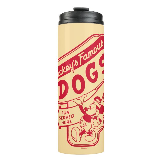 Bouteilles Isothermes Vintage Mickey Mouse Hot Dog Sign (Devant)