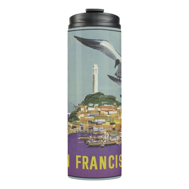 Bouteilles Isothermes Vintage San Francisco USA nom personnalisé tumbler (Devant)