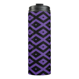 Bouteilles Isothermes Violet and black diamond pattern