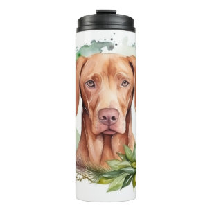 Bouteilles Isothermes Vizsla Christmas Wreath Festive Pup