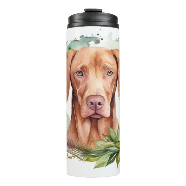 Bouteilles Isothermes Vizsla Christmas Wreath Festive Pup (Devant)