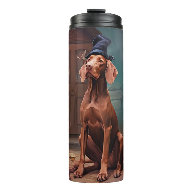Bouteilles Isothermes Vizsla Citrouille Halloween effroi (Devant)