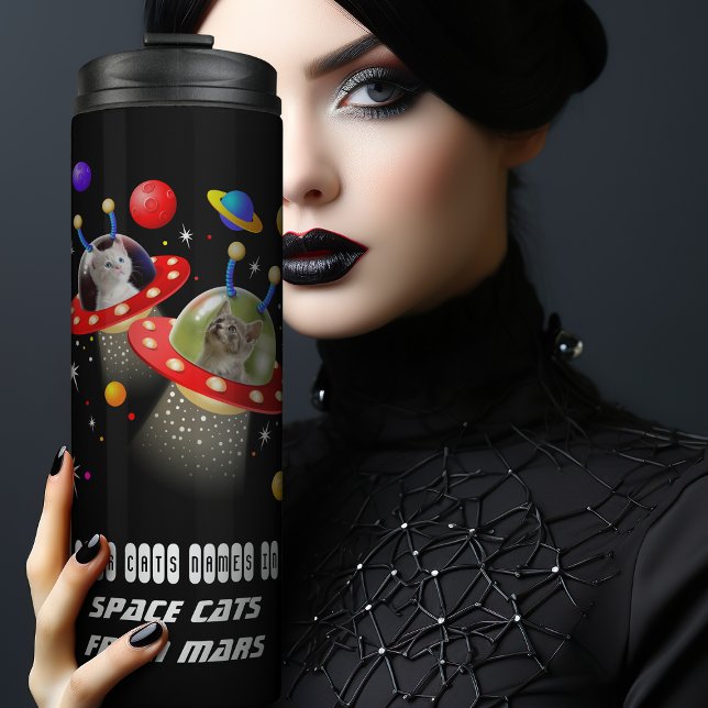 Bouteilles Isothermes Vos chats dans les ovnis Chats dans l'espace Perso (Créateur téléchargé)