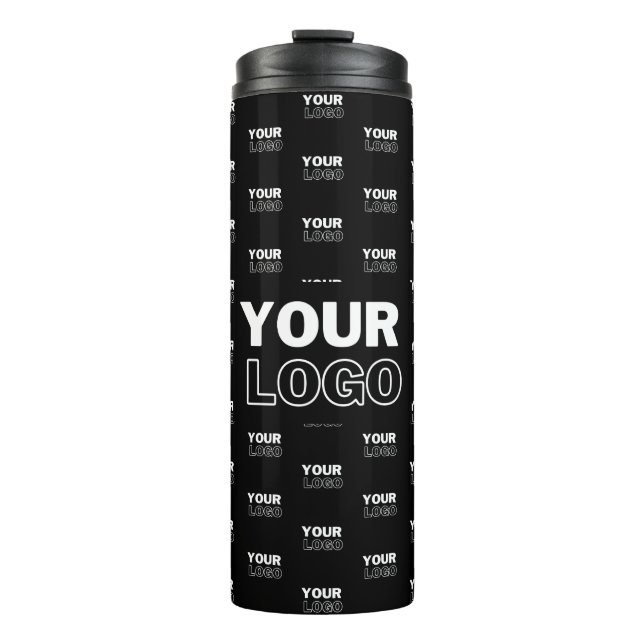 Bouteilles Isothermes Votre logo et votre logo de répétition Arrière - p (Devant)